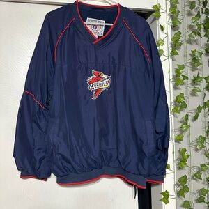 Vintage Iowa State Cyclones Pullover Jacket — Navy / Red Collegiate Windbreaker